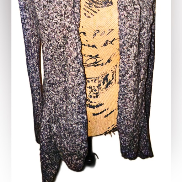 Open Front Heather Soft Knit Sweater - Picture 2 of 15